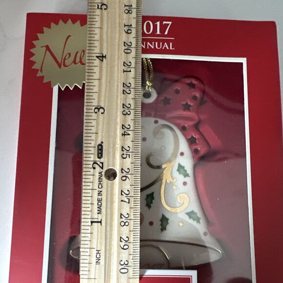 Lenox 2017 Joyous Tidings Bell Christmas Ornament New In Original Packaging - Picture 7 of 9